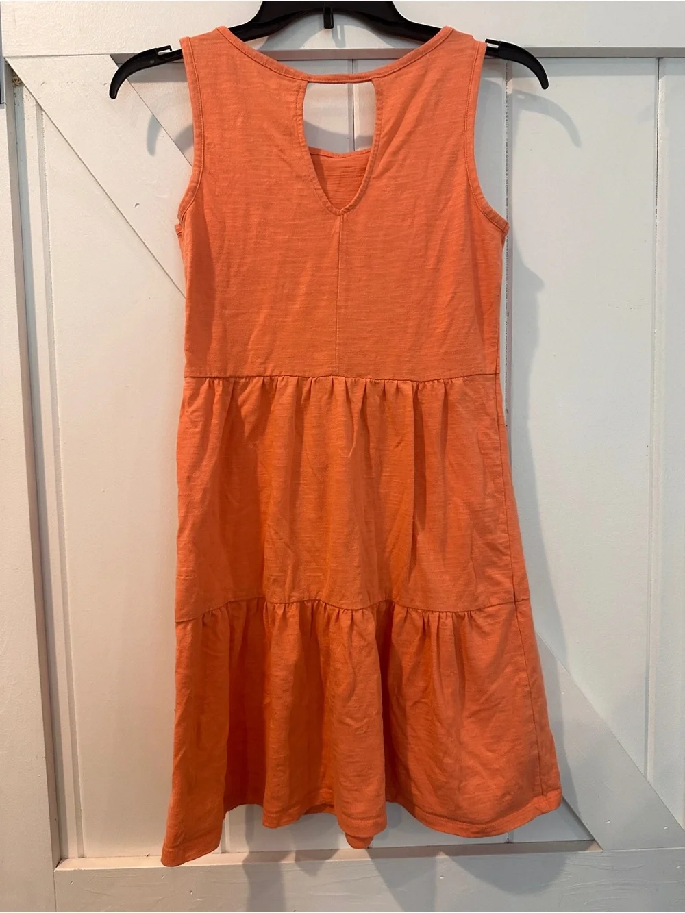 Old Navy Orange Sleeveless Tiered Sundress XL 14-16